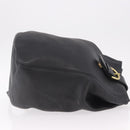 Coach Old Shoulder Bag Leather Black Gold Auth am11729A-4