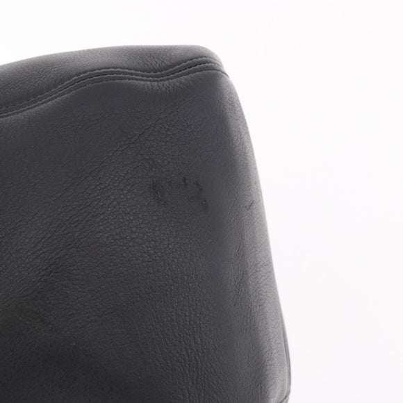 Coach Old Shoulder Bag Leather Black Gold Auth am11729A