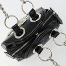 Vivienne Westwood Chain Tote Bag Leather Black Silver Auth am11730V-6