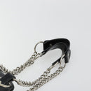 Vivienne Westwood Chain Tote Bag Leather Black Silver Auth am11730V-9