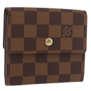 LOUIS VUITTON Damier Ebene Portefeuille Elise Wallet N61654 LV Auth am11731A-1