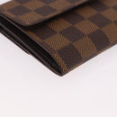 LOUIS VUITTON Damier Ebene Portefeuille Elise Wallet N61654 LV Auth am11731A-15