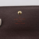 LOUIS VUITTON Damier Ebene Portefeuille Elise Wallet N61654 LV Auth am11731A-17