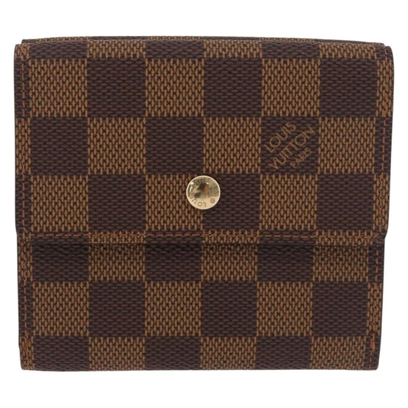 LOUIS VUITTON Damier Ebene Portefeuille Elise Wallet N61654 LV Auth am11731A