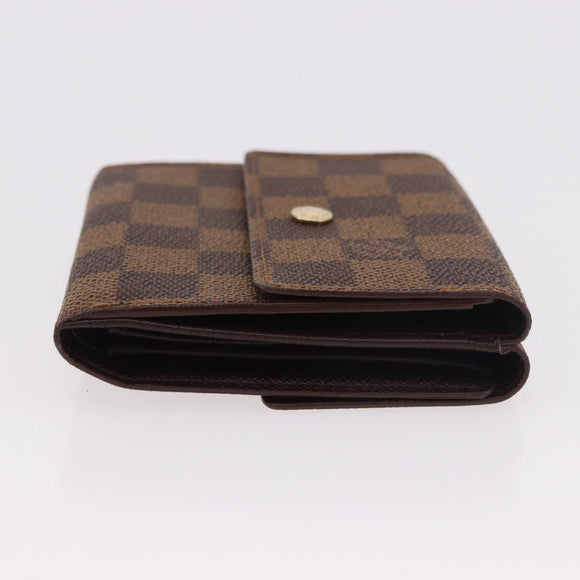 LOUIS VUITTON Damier Ebene Portefeuille Elise Wallet N61654 LV Auth am11731A