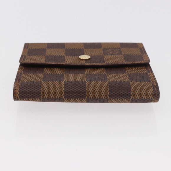 LOUIS VUITTON Damier Ebene Portefeuille Elise Wallet N61654 LV Auth am11731A