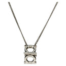 Salvatore Ferragamo Gancini Necklace metal Silver Auth am11734V-1