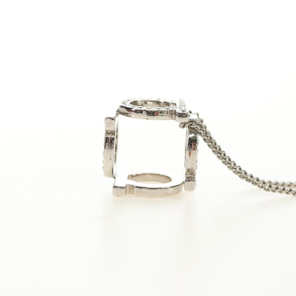 Salvatore Ferragamo Gancini Necklace metal Silver Auth am11734V