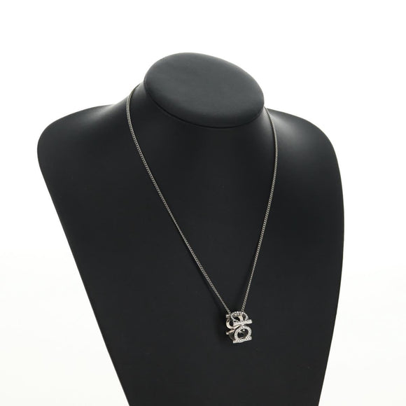 Salvatore Ferragamo Gancini Necklace metal Silver Auth am11734V
