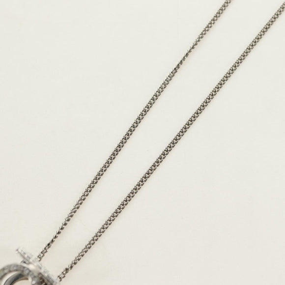 Salvatore Ferragamo Gancini Necklace metal Silver Auth am11734V