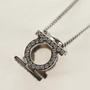 Salvatore Ferragamo Gancini Necklace metal Silver Auth am11734V-8