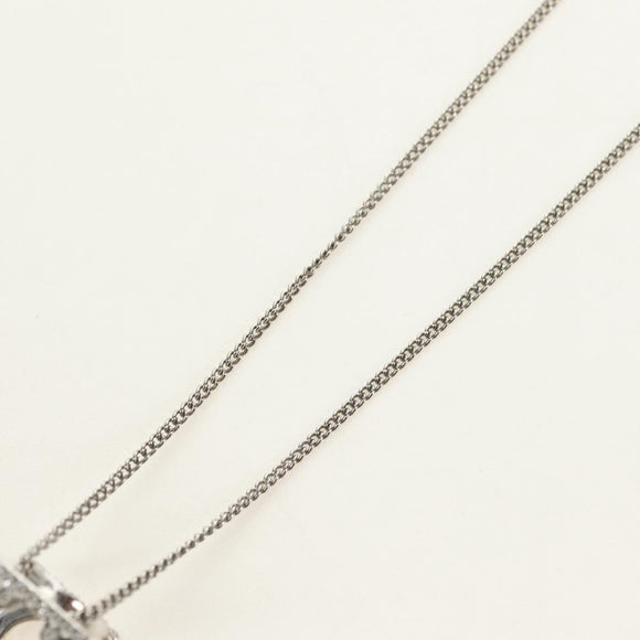 Salvatore Ferragamo Gancini Necklace metal Silver Auth am11734V