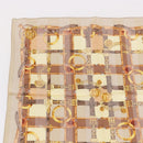CELINE Handkerchief Cotton 2 Pieces Set Red Beige Auth am11739A-10