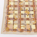 CELINE Handkerchief Cotton 2 Pieces Set Red Beige Auth am11739A-12
