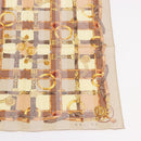 CELINE Handkerchief Cotton 2 Pieces Set Red Beige Auth am11739A-13