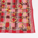 CELINE Handkerchief Cotton 2 Pieces Set Red Beige Auth am11739A-6