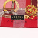 CELINE Handkerchief Cotton 2 Pieces Set Red Beige Auth am11739A-8