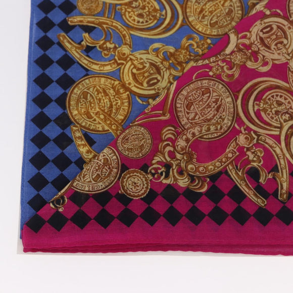 CELINE Handkerchief Cotton 2 Pieces Set Blue Pink Auth am11740A