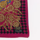 CELINE Handkerchief Cotton 2 Pieces Set Blue Pink Auth am11740A-5