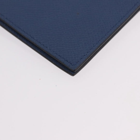 HERMES Agenda Vision II Day Planner Cover Leather Blue Auth am11742M