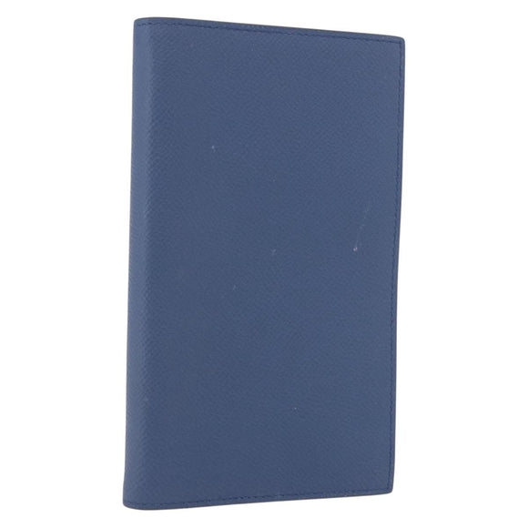 HERMES Agenda Vision II Day Planner Cover Leather Blue Auth am11742M