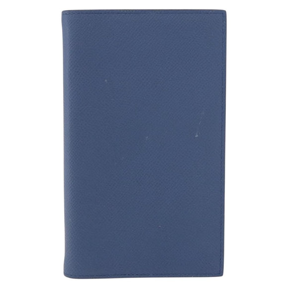 HERMES Agenda Vision II Day Planner Cover Leather Blue Auth am11742M