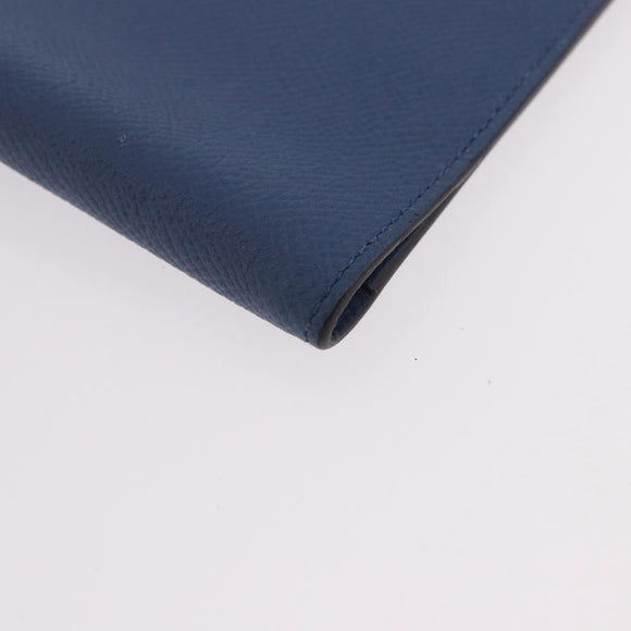 HERMES Agenda Vision II Day Planner Cover Leather Blue Auth am11742M