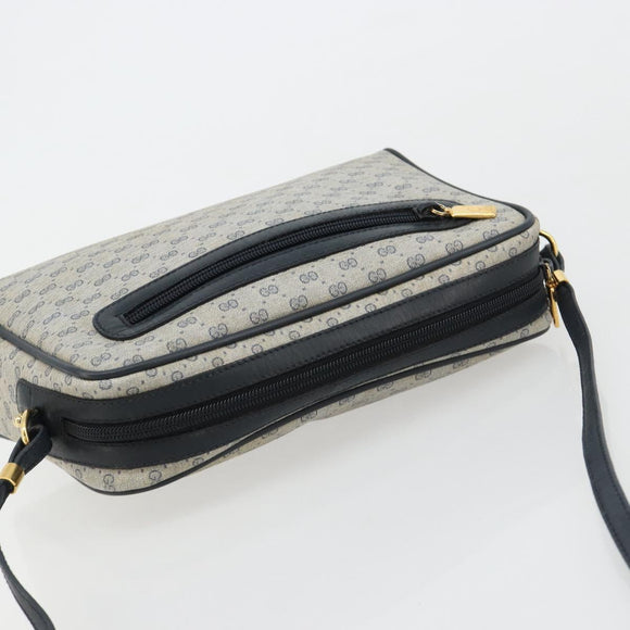 GUCCI Micro GG Supreme Umhängetasche PVC Marinegold 007 904 0014 Auth am11745