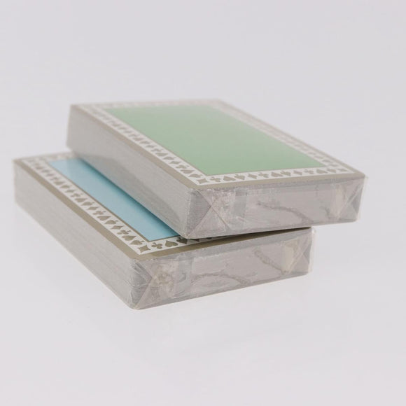 TIFFANY&Co. Playing Cards 2 Set Green Light Blue Auth am11746V