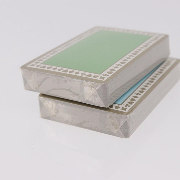 TIFFANY&Co. Playing Cards 2 Set Green Light Blue Auth am11746V
