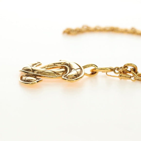 CHANEL CC Necklace metal Gold Tone CC Auth am11747SAM