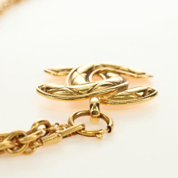 CHANEL CC Necklace metal Gold Tone CC Auth am11747SAM