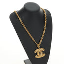 CHANEL CC Necklace metal Gold Tone CC Auth am11747SAM-18