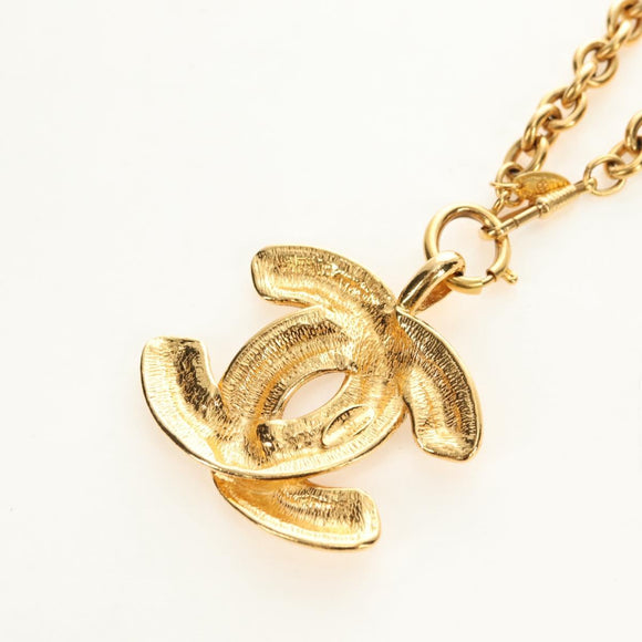 CHANEL CC Necklace metal Gold Tone CC Auth am11747SAM