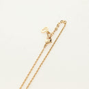 Christian Dior DIOR Logo Strass-Halskette Metall Gold Authentisch am11748V-5