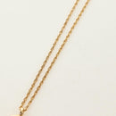 Christian Dior DIOR Logo Strass-Halskette Metall Gold Authentisch am11748V-9