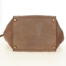 CELINE Luggage Phantom Hand Bag Leather Beige Gold Auth am11750A-5