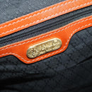FENDI Pecan Canvas Boston Bag PVC Black Brown Auth am11753-23