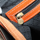 FENDI Pecan Canvas Boston Bag PVC Black Brown Auth am11753-24