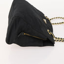 PRADA Chain Tote Bag Nylon 2 Set Navy Black Auth am11754-13