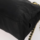 PRADA Chain Tote Bag Nylon 2 Set Navy Black Auth am11754-17