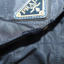PRADA Chain Tote Bag Nylon 2 Set Navy Black Auth am11754-9