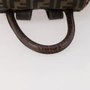 FENDI Zucca Canvas Backpack Brown Black Auth am11755-7