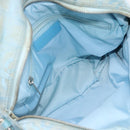 CHANEL New Travel line Hand Bag Canvas 2way Light Blue Silver CC Auth am11756-11