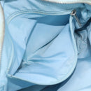 CHANEL New Travel line Hand Bag Canvas 2way Light Blue Silver CC Auth am11756-24