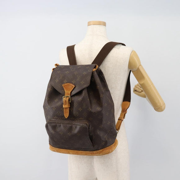 LOUIS VUITTON Monogram Montsouris GM Backpack M51135 LV Auth am11759