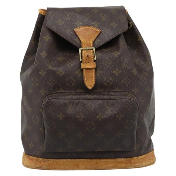 LOUIS VUITTON Monogram Montsouris GM Backpack M51135 LV Auth am11759
