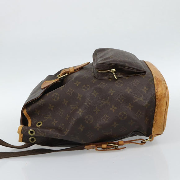 LOUIS VUITTON Monogram Montsouris GM Backpack M51135 LV Auth am11759