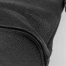 Burberrys Hand Bag Leather Gold Black Auth am11764-9