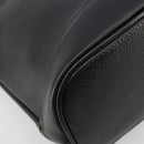 Burberrys Hand Bag Leather Gold Black Auth am11764-14